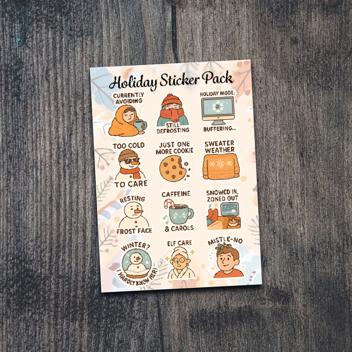 Holiday Sticker Pack 1
